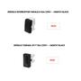 Imagem de Mód. Tomada USB + Mód. Tomada 10A + Mód. Interruptor Paralelo + Placa 3 Mód. 4x2 Habitat Black - Fame