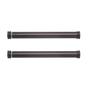 Imagem de MODE Premium Collection Side Mount 1 1/8 "Diâmetro Cortina Rod Set de Dois com Finiais de Tampa de Extremidade Marrom Escuro e Aço Montado na Parede 12 "a 20" Hastes de Cortina Ajustáveis, Marrom Escuro