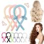 Imagem de Modelador De Cabelo Grande Sem Calor Com Clipe, Ferramenta De Estilo De Cabelo Em Espuma Para Dormir
