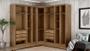Imagem de Modulado Closet 100% MDF Espelhado 9 Portas 6 Gavetas - Linea-Cumaru - Móveis Novo Horizonte