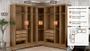 Imagem de Modulado Closet 100% MDF Espelhado 9 Portas 6 Gavetas - Linea-Cumaru - Móveis Novo Horizonte