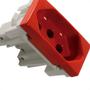 Imagem de Modulo Alumbra Inova Pro Tomada  20A Vermelho Branco