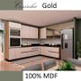 Imagem de Módulo Armário Aéreo 68x100 Canto Reto Esquerdo 100% MDF Cozinha Modulada Gold Robel Hanover/Aspen