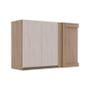 Imagem de Módulo Armário Aéreo 68x100 Canto Reto Esquerdo 100% MDF Cozinha Modulada Gold Robel Hanover/Aspen