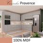 Imagem de Módulo Armário Aéreo 80cm 1 Porta Basculante 100% MDF Cozinha Modulada Provence Robel Fendi/Fendi