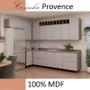 Imagem de Módulo Armário Aéreo Canto Reto Esquerdo 88x100 100% MDF Cozinha Modulada Provence Robel Hanover/Fendi