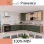 Imagem de Módulo Armário Aéreo Nicho Micro-Ondas 68x60 100% MDF Cozinha Modulada Provence Robel Hanover/Salvia