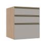 Imagem de Módulo Balcão 60cm 3 Gavetas 100% MDF Cozinha Modulada Gold Robel Hanover/Fendi