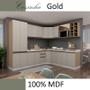 Imagem de Módulo Balcão 60cm 3 Gavetas 100% MDF Cozinha Modulada Gold Robel Hanover/Fendi