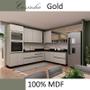 Imagem de Módulo Balcão 70cm 2 Portas 100% MDF Cozinha Modulada Gold Robel Fendi/Fendi