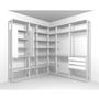 Imagem de Módulo Closet com Espelho 2 Portas 3 Gavetas