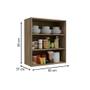 Imagem de Módulo Cozinha Kappesberg Maxxi Armário G764 c/ 2 Portas 80cm Canela-Kappesberg
