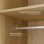 Imagem de Módulo de Canto Linear Closet sem Porta Jade Cabecasa Madeiramadeira