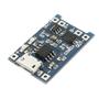 Imagem de Módulo de carregador de bateria de lítio Micro USB, 5V, 1A TP4056