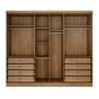Imagem de Modulo de Casal Safira para Guarda Roupa em MDF com 6 Portas e 8 Gavetas Clic Móveis