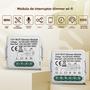 Imagem de Módulo De Interruptor Dimmer Inteligente 10A Tuya Wifi Controle De 2 Vias Interruptor De Luz