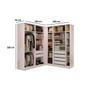 Imagem de Módulo de Quarto Casal Adapt 5 Peças (4 Closets + 1 Complemento) QCM08 Nogueira - Kappesberg