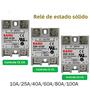 Imagem de Módulo De Relé De Estado Sólido SSR De Alta Corrente 10A a 100A Para Controle De Temperatura PID DD