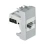 Imagem de Modulo de Tomada RJ 11 4 Fios Simon Aluminio Fosco 30 30480-34
