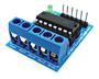 Imagem de Módulo GBK P6 Driver Controlador de Motor de Passo Unipolar ULN2003- Robótica Compatível com Arduino, PIC, Atmel, ARM