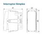 Imagem de Módulo Interruptor 250v  Simples 10A - Composé Branco 13203020- WEG