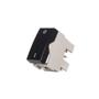 Imagem de Módulo Interruptor Bipolar Simples MarGirius Sleek 25A Preto Ebony
