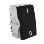 Imagem de Modulo Interruptor Bipolar Simples - Recta Black Satin Fosco