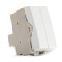 Imagem de Módulo Interruptor Duplo 2 em 1 Simples Sleek Branco Margirius