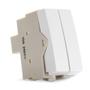 Imagem de Módulo Interruptor Duplo Paralelo Margirius Sleek Branco