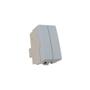 Imagem de Módulo Interruptor Duplo Paralelo MarGirius Sleek Colors 10A Cinza