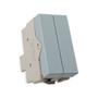 Imagem de Módulo Interruptor Duplo Simples 10A Gris Infiniti Margirius