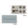Imagem de Módulo Interruptor Duplo Simples 10A Gris Infiniti Margirius