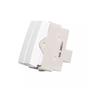Imagem de Módulo Interruptor Duplo Simples 10A Sleek Branco