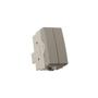 Imagem de Módulo Interruptor Duplo Simples MarGirius Sleek Colors 10A Argila