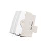 Imagem de Módulo Interruptor Duplo Three Way Paralelo 10a 250v Brilho Branco Margirius