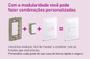 Imagem de Módulo Interruptor Simples Branco 680150 Pial Zeffia