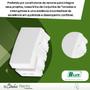 Imagem de Módulo Interruptor Simples Recta Satin - B.lux