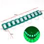 Imagem de Módulo Led Barra Com 10 Peças De Leds Verde Iluminação 12v Com Fita Adesiva Dupla Fase 3M TB1564