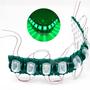 Imagem de Módulo Led Barra Com 10 Peças De Leds Verde Iluminação 12v Com Fita Adesiva Dupla Fase 3M TB1564