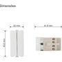 Imagem de Modulo Margirius Sleek Simples Duplo 10A Branco 17837