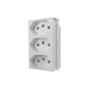 Imagem de Módulo Monobloco com 3 Tomadas 10A 250V~ Linha Slim Ilumi - 86123