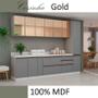 Imagem de Módulo Paneleiro 40cm 2 Portas 100% MDF Cozinha Modulada Gold Robel Fendi/Cinza