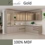 Imagem de Módulo Paneleiro 70cm Com Vidro Reflecta 100% MDF Cozinha Modulada Gold Robel Fendi/Fendi/Reflecta