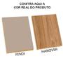 Imagem de Módulo Paneleiro 70cm Com Vidro Reflecta 100% MDF Cozinha Modulada Gold Robel Fendi/Hanover/Reflecta