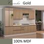 Imagem de Módulo Paneleiro 70cm Com Vidro Reflecta 100% MDF Cozinha Modulada Gold Robel Fendi/Hanover/Reflecta