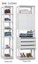 Imagem de Módulo para Closet 2 Portas 3 Gavetas