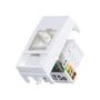 Imagem de Modulo Para Condulete Margirius Sleek 1 Tomada Rede Rj45 Branco 16045