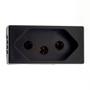 Imagem de Modulo Pial Plus+ 1 Tomada 20A. Borne Automatico Preto - 615060Pt