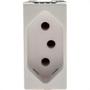 Imagem de Modulo Pial Plus+ Branco 1 Tomada 10A Borne Automatico 615038Bc