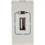 Imagem de Modulo Pial Plus+ Branco 1Tomada  Usb 1100Ma88Bc